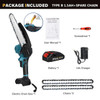 8 Inch Brushless Electric Cordless Chain Saw Handheld Rechargeable Pruning Wood Power Tool For Makita 18V Battery By VIOLEWORKS