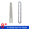 8 Inch Chainsaw Guide Bar And Saw Chain Set 45 Drive Link Electric Saw 1/4''P for Brushless Electric Saw Wood Cutter Spare Chain