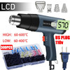 Industrial Heat Gun 2000W Hot Air Gun Air Dryer for Soldering Thermal Blower Shrink Wrapping Tools with 300PCS Wire Connectors