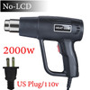 Industrial Heat Gun 2000W Hot Air Gun Air Dryer for Soldering Thermal Blower Shrink Wrapping Tools with 300PCS Wire Connectors