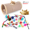 Cat Toys Mouse Shape Balls Foldable Cat Kitten Play Tunnel Chat Funny Cat Tent Mouse Supplies Simulation Fish Cat Accessories