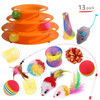 Cat Toys Mouse Shape Balls Foldable Cat Kitten Play Tunnel Chat Funny Cat Tent Mouse Supplies Simulation Fish Cat Accessories