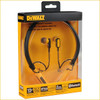 DEWALT Wireless Bluetooth Jobsite Pro Neckband Headphones Neckband Earphones with 15H Playtime Noise-Isolating Wireless Earbuds