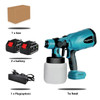 18V Electric Spray Gun Household Disinfection Sterilization Portable Paint Sprayer For Makita 18V Battery with 0/1/2 Battery