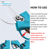 18V 4 Gear Cordless Pruner Shear Efficient Fruit Tree Bonsai Pruning Electric Tree Branches Cutter Compatible Makita 18V Battery