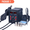 Silverflo 8586D Soldering Station 2 IN 1 Hot Air Gun Solder Station with 2 Digital display,10-Minute Sleep Mode for SMD Rework