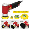 Orbit Air Sander Mini Pneumatic 1"/2"/3" Grinding Machine set for Car Polishing High Speed Air Powered Polisher air tool new