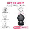 YC15 Mini GPS Bluetooth 5.0 Tracker AntiLost Device Round Pet Kids Bag Wallet Tracking Smart Finder Locator