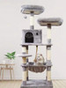 Cat Scratcher Tower Home Furniture Cat Tree Tall Cat Tower Floor to Ceiling Multi-Level Condo With Scratching Post Pad Hammock