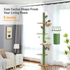 Adjustable 228-274cm Height Floor-to-Ceiling Vertical Cat Tree Stable Tall Cat Climbing Tree