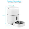 Tuya Wifi 6L Pet Automatic Feeder With Camera 1080P Timer Smart Life APP Remote Control Cat & Dog Food Storage Auto Feeder