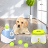 Automatic Throwing Machine Catapult for Dog Pet Toys Tennis Launcher Pet Ball Throw Device 3/6/9m Section + 3 Balls Dog Training