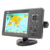 KP-708 7in Marine GPS Navigator Navigation Chart Plotter with Colorful LCD External GPS Antenna Transponder Combo Navigator