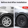 4PCS Wheel Caps For Tesla Model Y 2023 19Inch Hub Cap Performance Replacement Automobile Wheel Hubcap Full Rim Cover Accessories