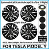 4PCS Wheel Caps For Tesla Model Y 2023 19Inch Hub Cap Performance Replacement Automobile Wheel Hubcap Full Rim Cover Accessories