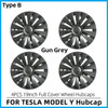 4PCS 19-Inch Hub Cap Replacement Performance Wheel Cap Automobile Hubcap Full Rim Cover Accessories for Tesla Model Y 2018-2023