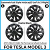 4PCS 18Inch Wheel Caps For Tesla Model 3 2023 Hub Cap Automobile Performance Replacement Wheel Hubcap Full Rim Cover Accessories