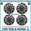 4PCS 18Inch Wheel Caps For Tesla Model 3 2023 Hub Cap Automobile Performance Replacement Wheel Hubcap Full Rim Cover Accessories