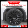 4PCS for TESLA Model Y Vehicle Full Coverage Blade Wheel Cover Cap 19 Inches Hubcaps Automobile Replacement Accessories 2023