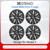 4PCS for TESLA Model Y Vehicle Full Coverage Blade Wheel Cover Cap 19 Inches Hubcaps Automobile Replacement Accessories 2023