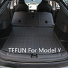 TEFUN for Tesla Model Y Rear Seats Back Protector Anti-Kick Mats TPE Seat Cover & Trunk Mats Foot Pad Model Y 2022 Accessories