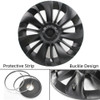 4PCS 19-Inch Wheel Caps For Tesla Model Y 2023 Wheel Cover Performance Automobile Replacement Hub Cap Full Rim Cover Accessories