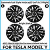 4PCS 19-Inch Wheel Caps For Tesla Model Y 2023 Wheel Cover Performance Automobile Replacement Hub Cap Full Rim Cover Accessories