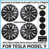 4PCS Wheel Caps for Tesla Model Y 2018-2023 19 Inch Hubcap Automobile Replacement Performance Hub Cap Full Rim Cover Accessories