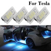 For Tesla Model 3 Y S X Ultra-bright Interior LED Lighting Bulbs Kit Accessories Fit Trunk, Frunk, Door Puddle, Foot-Well Lights