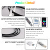 Vgetting Universal Car Ambient Lights LED Interior RGB Symphony Atmosphere Lamp USB APP Control Remote for Tesla Model 3 Y S X