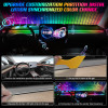 Vgetting Universal Car Ambient Lights LED Interior RGB Symphony Atmosphere Lamp USB APP Control Remote for Tesla Model 3 Y S X