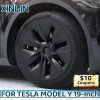 4PCS 19 Inch HubCaps For Tesla Model Y 2018-2023 Wheel Caps Automobile Performance Replacemen Hub cap Full Rim Cover Accessories