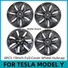 4PCS 19 Inch HubCaps For Tesla Model Y 2018-2023 Wheel Caps Automobile Performance Replacemen Hub cap Full Rim Cover Accessories