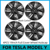 4PCS 19 Inch HubCaps For Tesla Model Y 2018-2023 Wheel Caps Automobile Performance Replacemen Hub cap Full Rim Cover Accessories