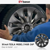 4PCS Hub Cap Car Replacement Wheel Cap Automobile Hubcap Full Rim Cover Accessories for Tesla Model 3 18 Inch 2022 2018-2023