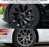 4PCS Hub Cap Car Replacement Wheel Cap Automobile Hubcap Full Rim Cover Accessories for Tesla Model 3 18 Inch 2022 2018-2023