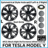 4PCS 19 Inch Wheel Caps for Tesla Model Y HubCap Performance Automobile Replacemen Hub cap Full Rim Cover Accessories 2018-2023