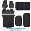 Floor Mats for Tesla Model 3 Y 2023 Left Right Driving All Weather Anti-Slip Waterproof Trunk Liner Car Mat Interior Accessories