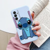 For Samsung Galaxy M13 4G Case Bumper Cute Cartoon Stitch Love Silicone Soft Phone Cover For Samsung M 13 GalaxyM13 Funda Couple