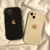 Simple Sun Moon Phone Case For iPhone