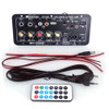 Woopker Bluetooth Audio Amplifier Board 120W Subwoofer Dual Microphone AMP Module for 4 ohms 8-12 inch Speaker 12/24V 110/220V