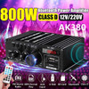 AK35 800W Home Power Amplifiers 2 Channel Bluetooth 5.0 Surround Sound FM USB Remote Control Mini HIFI Digital Amplifier Stereo