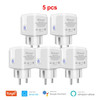 GIRIER Tuya Wifi Smart Plug 20A EU Smart Socket Outlet with Power Monitor Timer Function 4200W Compatible with Alexa Google Home