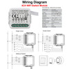 Tuya Wifi Smart Light Switch Module Supports 2 Way Control, App Remote Control DIY Breaker 100-240V, Work with Alexa Google Home