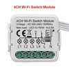 Tuya Wifi Smart Light Switch Module Supports 2 Way Control, App Remote Control DIY Breaker 100-240V, Work with Alexa Google Home