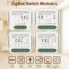 GIRIER Tuya ZigBee 3.0 Smart Switch Module No Neutral Wire Required Smart Home DIY Light Breaker Works with Alexa Google Home