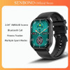 SENBONO 2.04'' AMOLED Screen Smart Watch Men Women Bluetooth Call Fitness Tracker Waterproof Sport Smartwatch Men for IOS Xiaomi