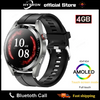 New Smart Watch Mens 4G Memory Local Music Player 466*466 AMOLED Screen Bluetooth Call Sports Man Smartwatch For Samsung Huawei