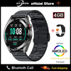 New Smart Watch Mens 4G Memory Local Music Player 466*466 AMOLED Screen Bluetooth Call Sports Man Smartwatch For Samsung Huawei