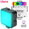 Ulanzi VL49 RGB Video Lights Mini LED Camera Light 2000mAh Rechargable LED Panel Lamp Photo Video Lighting for Youtube Tik tok
